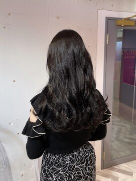 黒染め感なしナチュラルブラック／水光ブラック／髪質改善