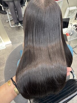 ファビ 渋谷(Fab) くびれヘア/暗めカラー/アプリコットオレンジ/縮毛矯正