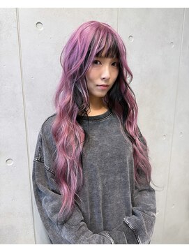 レオクマ(REOKUMA) デザインカラー/ピンク/オフブラック/フェイスフレーミング