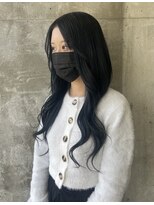 ガルボ ヘアー(garbo hair) 艶髪 プルエクステ 黒髪ロング