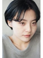 カライングドゥ(ing deux)&nbsp;大人可愛い20代30代40代黒髪前下がりショートボブ丸みショート◎