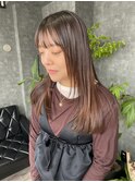 髪質改善ストレート/顔まわりレイヤー/ロング