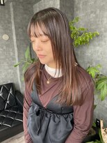 グラック(glac)&nbsp;髪質改善ストレート/顔まわりレイヤー/ロング