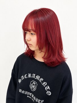 ヘアサロンラルガ 下曽根店(Hair salon Raruga) ブリーチ/レッド/レイヤーカット/レイヤーボブ/ダブルカラー