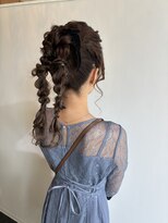 ヘアセット専門サロン by OKINAWA WATABE WEDDING 那覇店&nbsp;ツイン編みおろし