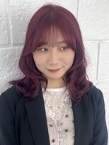 トイロ(toiro)&nbsp;レイヤーカットピンクベージュブリーチカラーダブルカラー