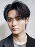 【韓国ヘア完成コース】メンズカット+毛流れパーマ+ダウンパーマ ¥14,000