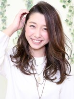 オーガニックサロン フェイス 梅田店(organic salon face) 色気を纏う大人スタイルには外せないかき上げバングとハイライト