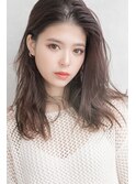 ロング×大人ナチュラル×ダークベージュ..