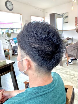 オレンジ(orange) メンズツーブロック