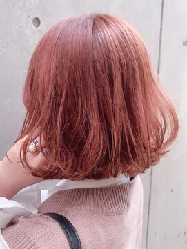 アイティー バイ アルバム 中野店(IT by ALBUM) コーラルピンク_エアリーミディショートパーマ_ba312891