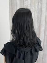 シエル 立川店(CIEL)&nbsp;透け感たっぷり♪ブルーブラック×ロング【CIEL×maki】