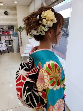 フリージュア(FREEJUA) [FREEJUA/北上尾]成人式・ミディアム・ロング振袖ヘアアレンジ