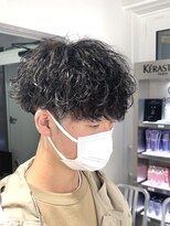ゴールド 渋谷本店(GOALD)&nbsp;メンズ　ツイストスパイラル刈り上げマッシュスパイラルパーマ