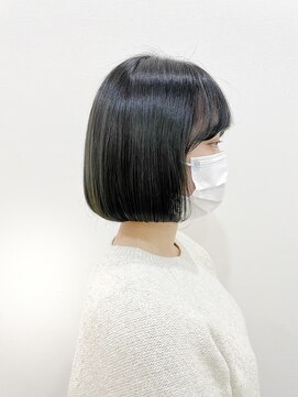 ニューラインギンザ(New-Line 銀座) ［金子涼］美肌カラー丸っと収まるミニボブ