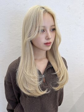 ハピネス 梅田茶屋町店(HAPPINESS) 韓国くびれロング レイヤーオルチャン小顔前髪 艶髪