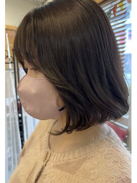 フラバー(flover) 【ワンレンボブ顔周りカット】kanna