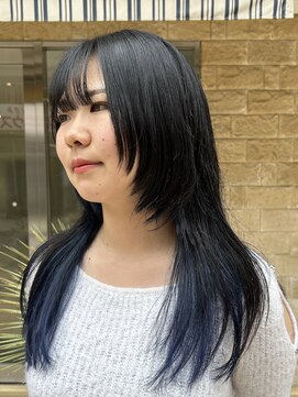アース 高円寺店(HAIR & MAKE EARTH) レイヤーカット×インナーブルー♪ 【@mppp_32485】