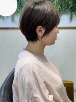 ビューブルー 亀戸錦糸町(VIEW BLUE)&nbsp;美髪シアーカラーピンクブラウンショートカット切りっぱなしボブ