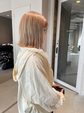 アイデンアンドティティ(IDEN AND TITY) 《kando style》ベージュ/ブリーチ/ハイトーン/切りっぱなし