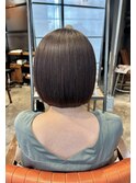 20代30代40代◎髪質改善ストレート丸みボブ前髪2Wayバング★