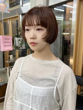 ラプト(rapt) 前上がりのミニボブマッシュ