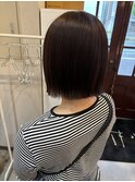 ボブ×オリーブカラー