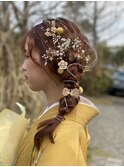 《HAIRZ》大岩真弓　サイド編み下ろし＆卒業式袴着付け