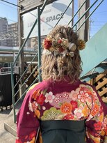 ラックセカンドスペース(LUCK 2nd SPACE)&nbsp;【卒業式ヘア】卒業式ハーフアップアレンジ　畑瀬彩華