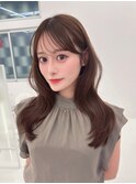 レイヤーカット薄め前髪顔周り似合わせ小顔レイヤーカット