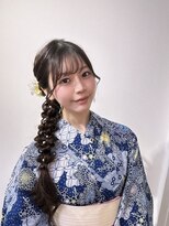 グラムール(Gramour)&nbsp;浴衣にサイドの編み下ろし