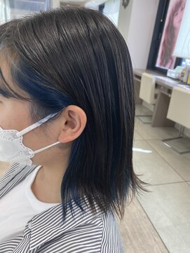 ニューヨークニューヨーク 大久保店(NYNY) インナーカラーブルー