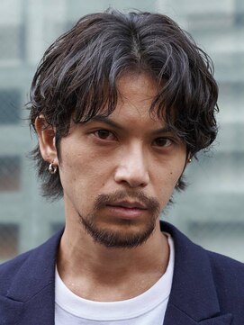 エリマ 調布(elima) 波巻きパーマメンズマッシュセンターパートツイストスパイラル