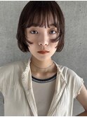 ボブ/ニュアンスパーマ/顔まわりレイヤー