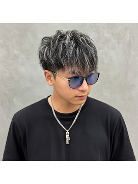 アッシュ 桜木町店(Ash) メッシュキャップで作るシルバーメッシュ