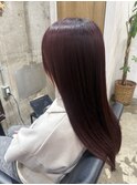 ツヤ髪スタイルブルージュマッシュウルフイヤリングカラー