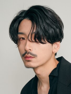 フィフス 原宿(fifth) 原宿フェザーショートフェザーパーマセンターパートウルフゆるめ