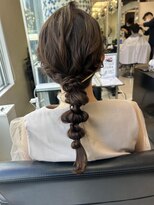エアー 神戸(AIR)&nbsp;お呼ばれhair＊三つ編みアレンジ