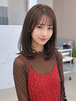 エレラビューティー(ELERA beauty)&nbsp;【ELERA beaut】顔まわりカット/ミディアムレイヤー/ブラウン