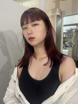 ニルバ(niLva) ブリーチなし韓国風艶カラー!ボルドーカラー