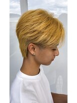 ヘアーメイクスタジオ ライフセカンド(HAIR MAKE STUDIO LIFE 2ND) ブロンドフェザーショート