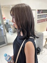 ステラ ヘア デザイン サロン(STELLA hair design salon)&nbsp;ミディアムボブレイヤー　グレージュとネイビー　【杉若】