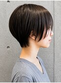 ショートボブ×ハンサムショート×シースルーバング