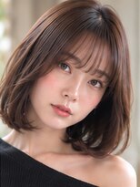 ヘアホスピタル ファニーフェイス(HAIR HOSPITAL funny face) ミディアムボブ 縮毛矯正 酸性ストレート