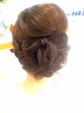 ブリエ(briller) ブリエ★結婚式★下めルーズ　編み込み＆リボンスタイル