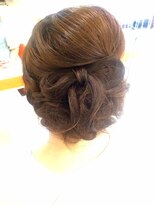 ブリエ(briller) ブリエ★結婚式★下めルーズ 編み込み&リボンスタイル
