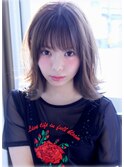 グレーパール☆外はねミディアム☆３