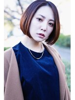 シック(Chic) セシルカットフレンチボブ冬カラー透けバング 冬カラーうる艶髪