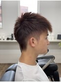 【REACH】ツーブロックショート×レッド