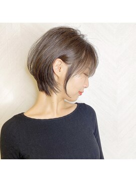 ロンド ストラーダ 心斎橋(Lond strada) ショート×ハイライト白髪ぼかし×シルキーベージュ[心斎橋]